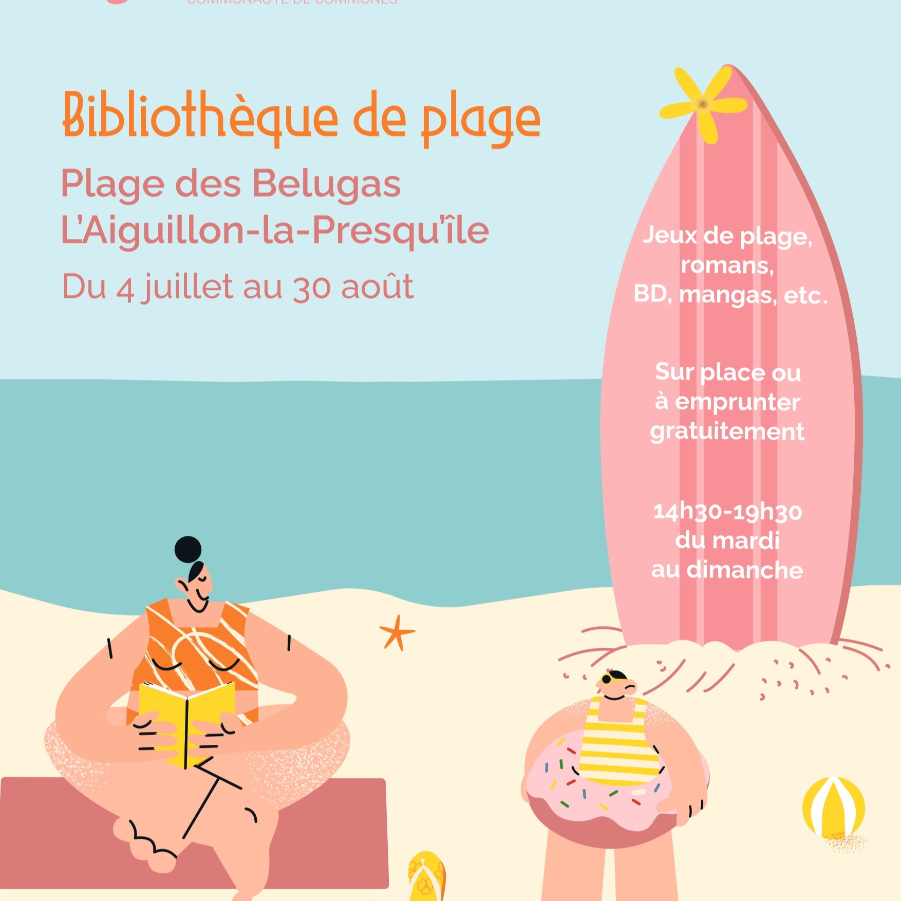 Visuel bibliothèque de plage 2026