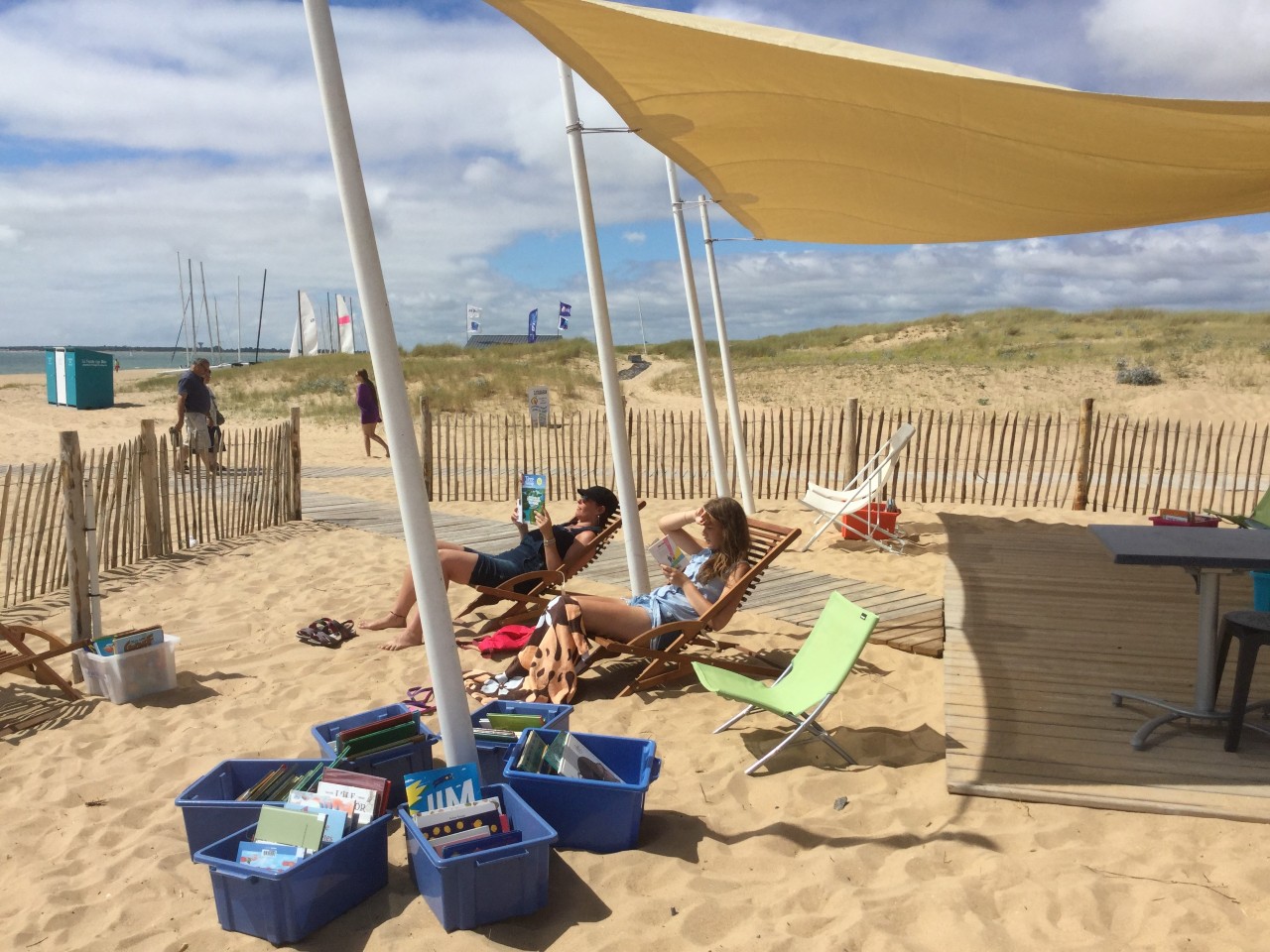 La bibliothèque de plage à la Faute-sur-Mer