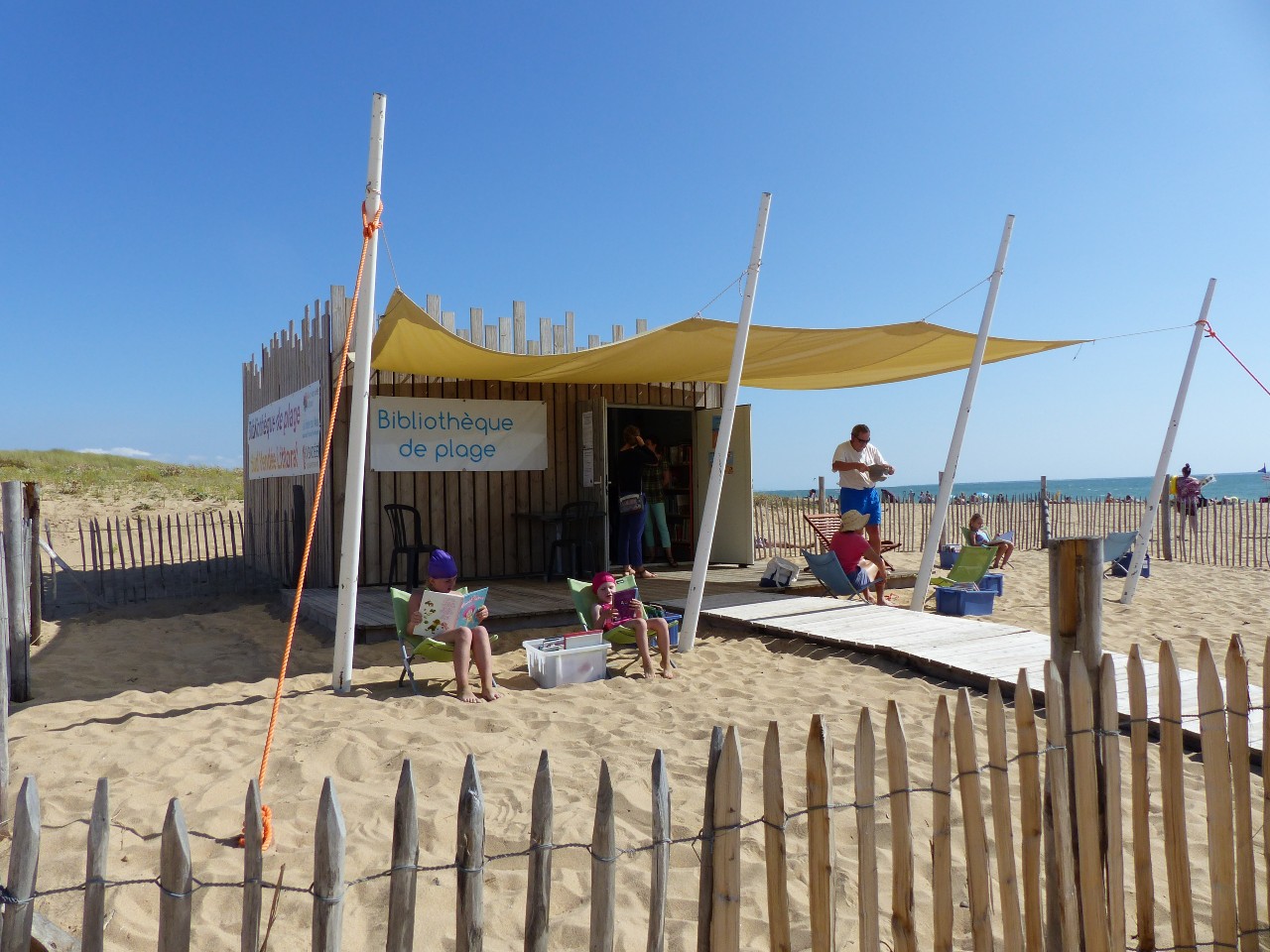 La bibliothèque de plage à la Faute-sur-Mer
