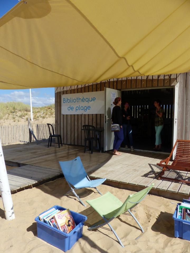 La bibliothèque de plage à la Faute-sur-Mer