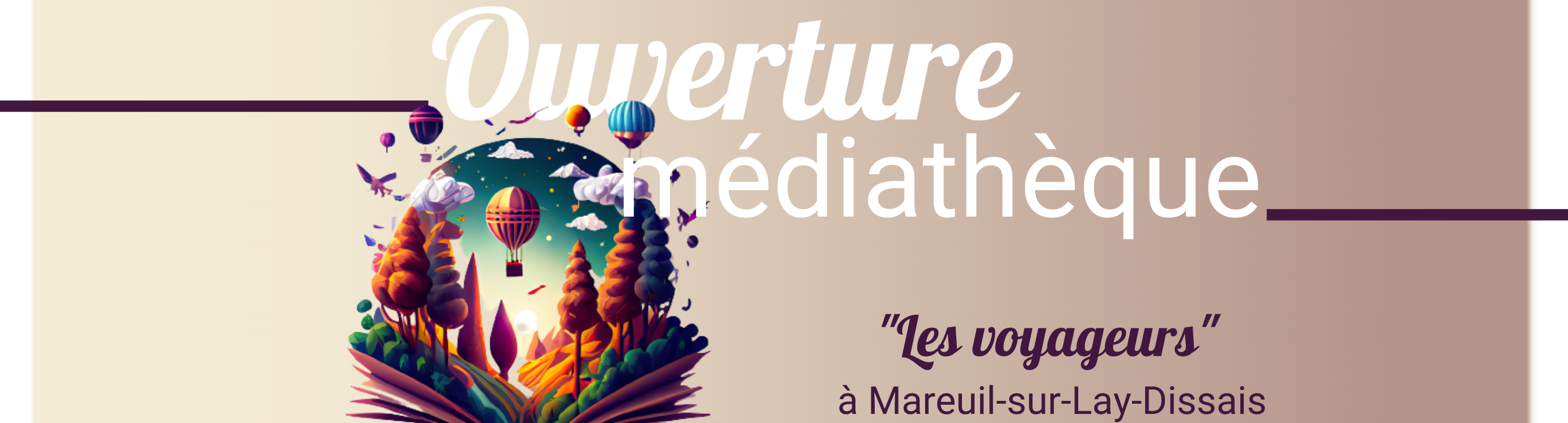 La Médiathèque Les Voyageurs ouvre à Mareuil le 3 juin 2023