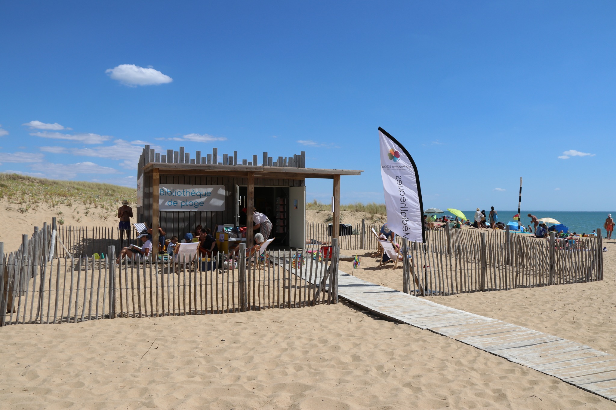 La bibliothèque de plage à la Faute-sur-Mer