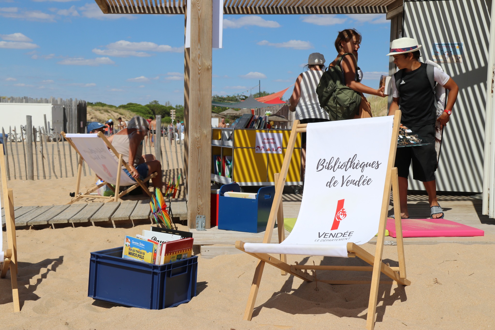 La bibliothèque de plage à la Faute-sur-Mer